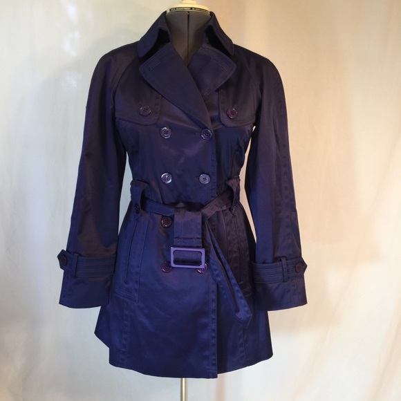 Jessica Simpson Jackets & Blazers - JESSICA SIMPSON | purple satin trench coat